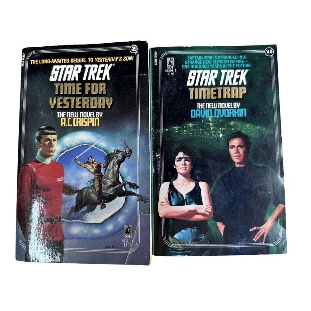Star Trek Books The Original Series Time For Yesterday & Timetrap PB